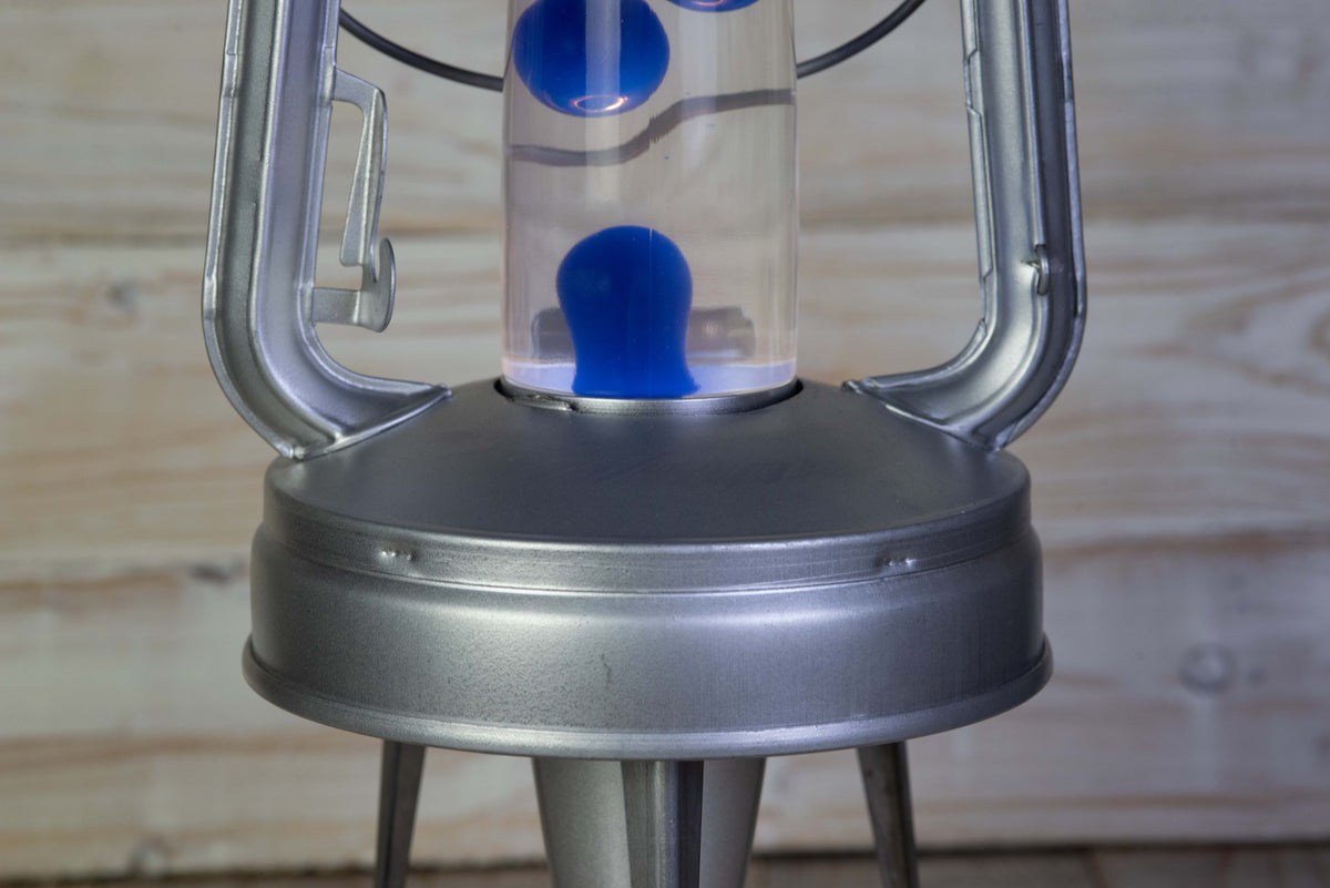 Soviet Kerosene Lantern Lava Lamp, Handmade USSR Industrial Light 220V