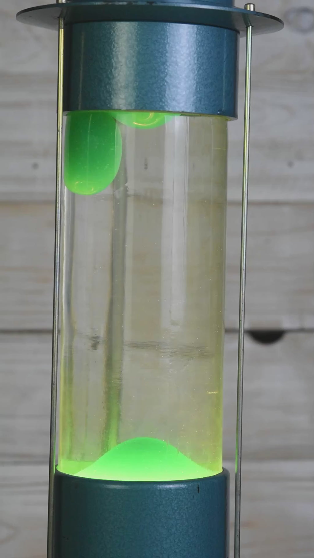 Rare Soviet Raduga Lava Lamp, Original Turquoise USSR 19" Green Wax 110V/220V
