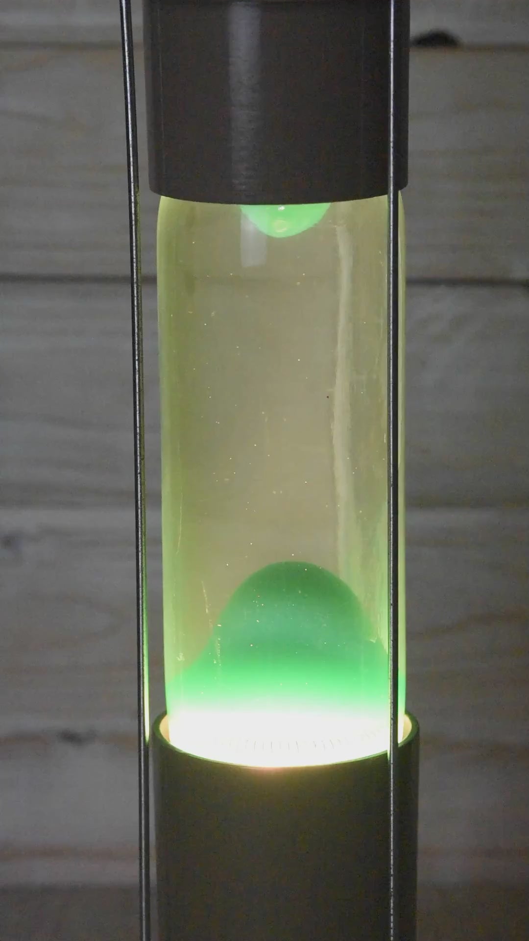 Rare 17" Soviet Raduga Lava Lamp, USSR Gray Rocket, Green Wax 120V